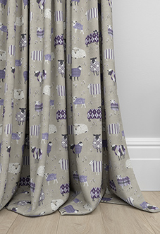 Baa Baa, Lavender - Made to Measure Curtains